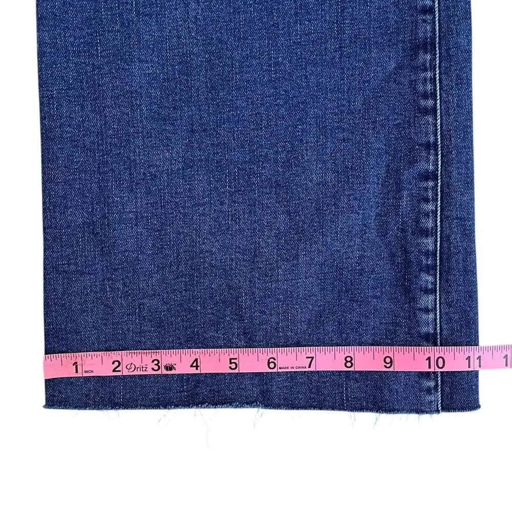 Madewell Mid-Rise Kick Out Jeans Dark Blue Size 22W - Picture 12 of 16